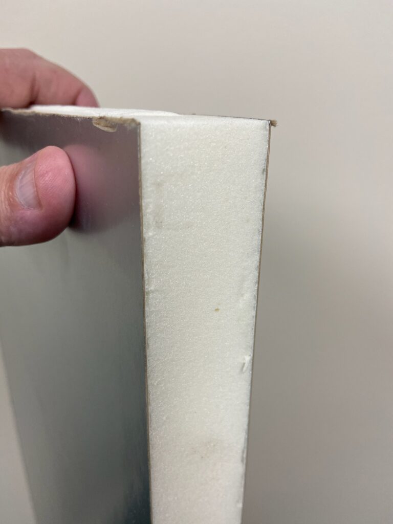 Cross Section of an insulated door
